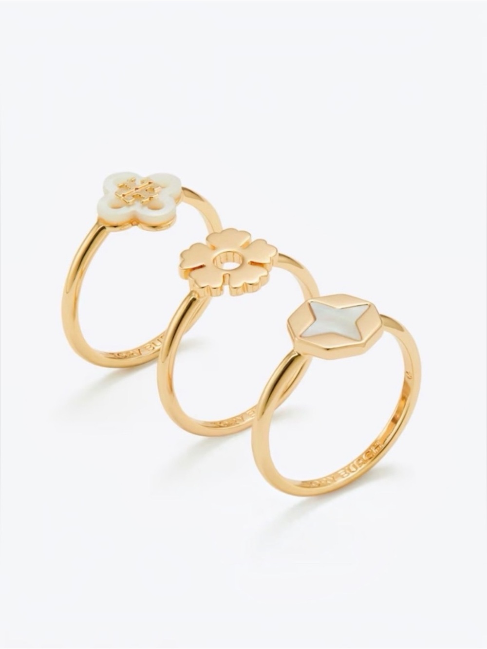 Tory Burch FORGET ME NOT STACKING RING SET